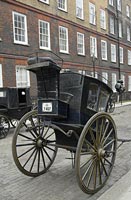 Victorian carriage on artificial cobbles