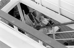 Baby below deck on cross channel ferry