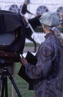 Image: Saffron Branfoot photographing the pony as it passesphotographing the pony as it passesphotographing the pony as it passes